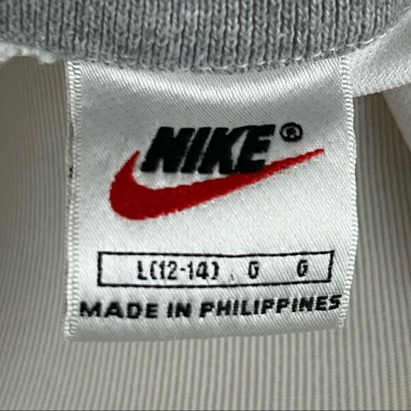 Nike Y2K Cropped White Athletic Track Jacket L - Picture 6 of 9